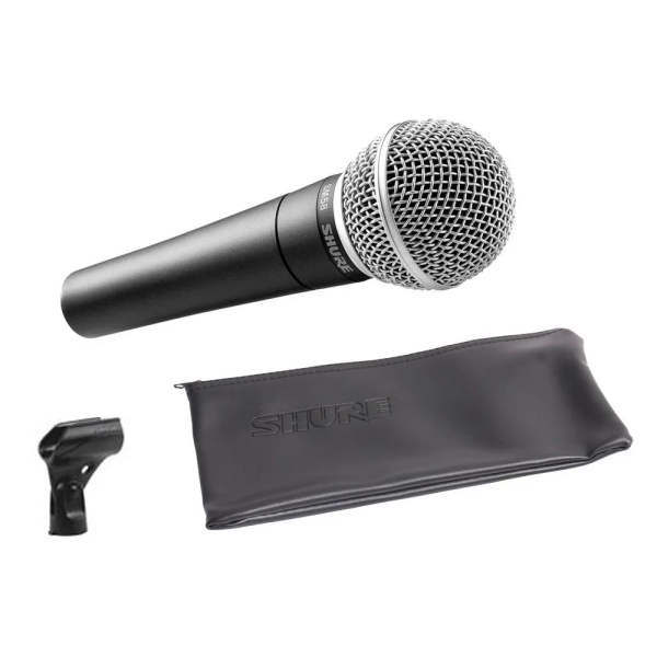 SHURE / SM58 + PINCE   MICRO DYNAMIQUE CARIOìDE